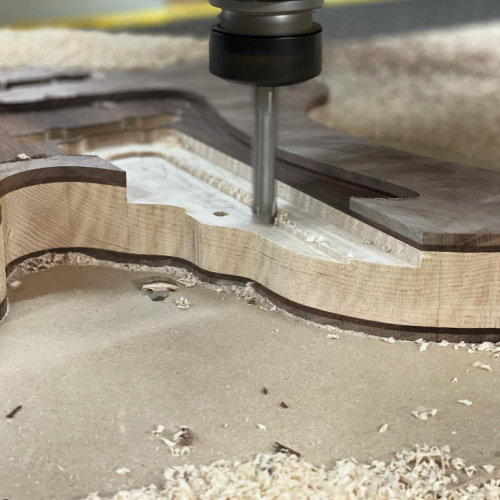 galloup guitars with techno cnc router